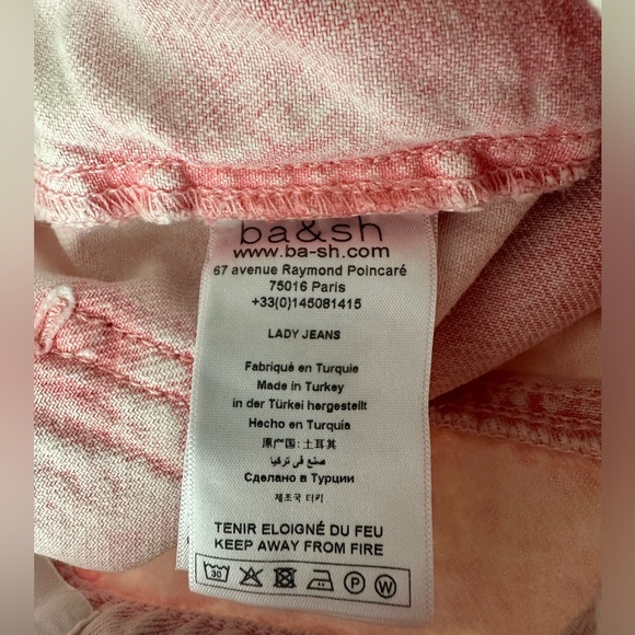 Pink ba&sh High Waisted Jeans in Size 4 - Picture 5 of 8
